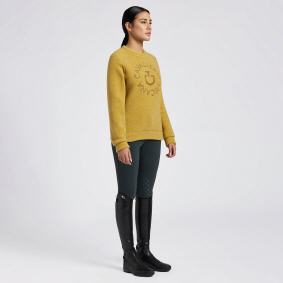 CAV.TOSCANA Damen Fleecepulli CREW NECK (FED126)